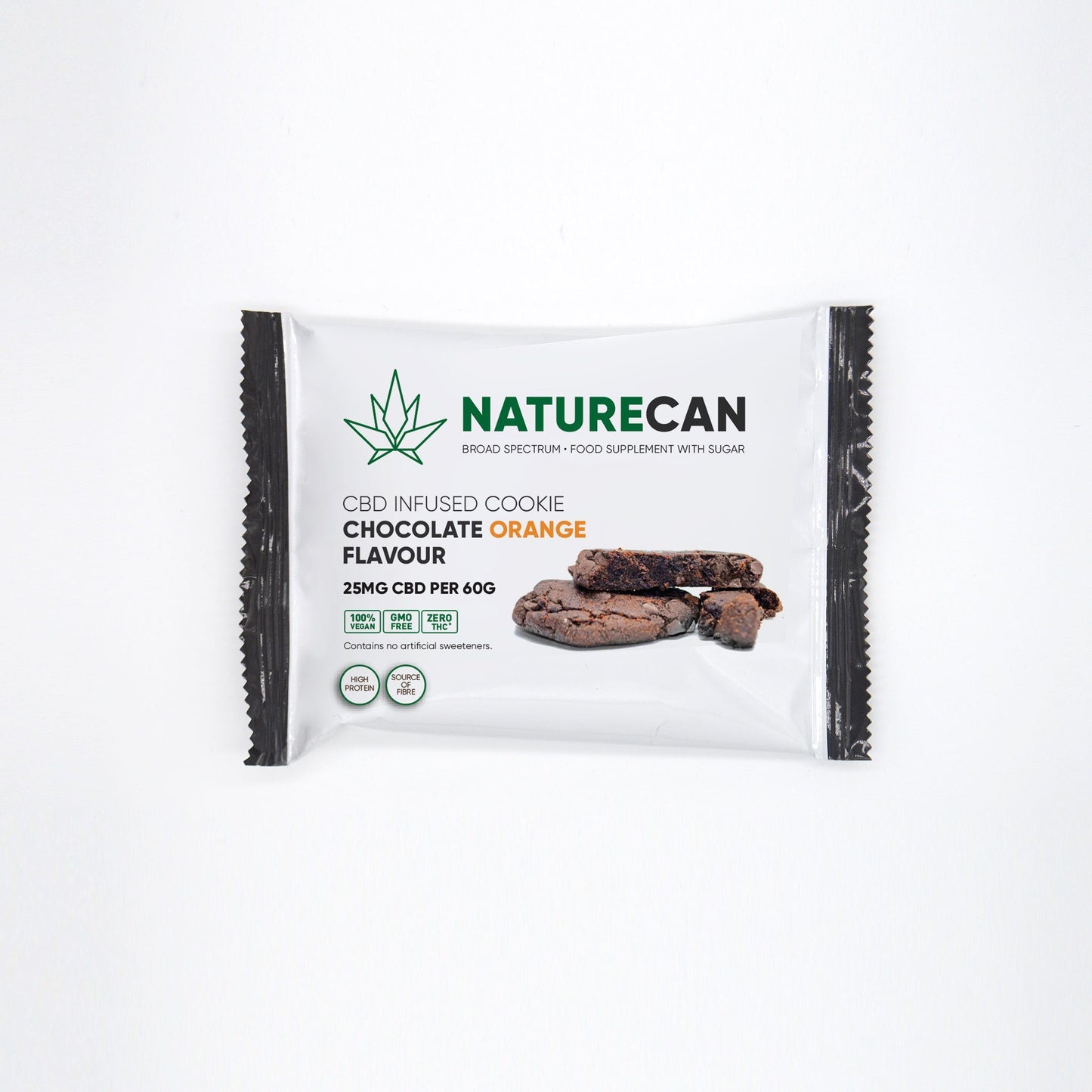 CBD apelsinu ir sokolado skonio sausainis