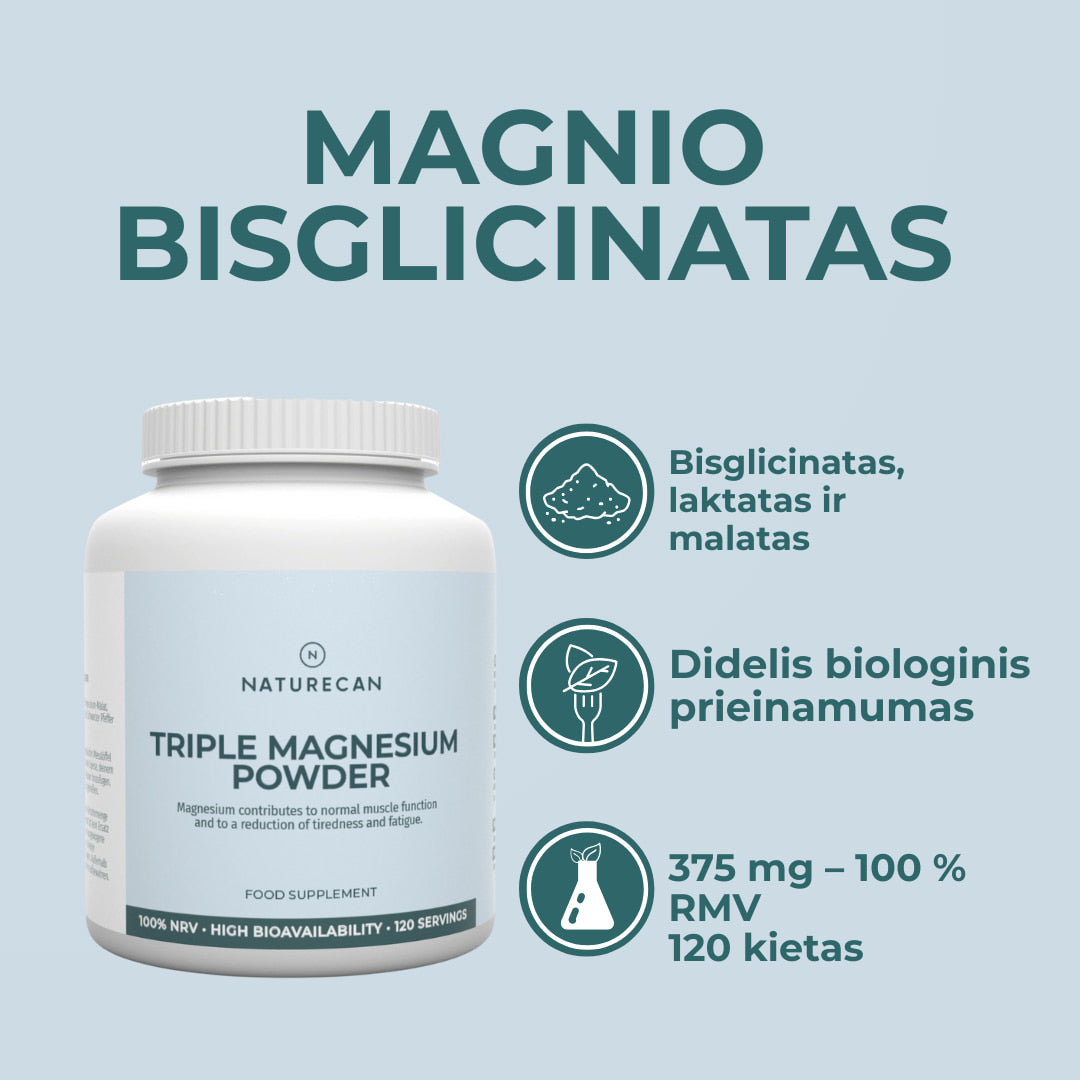 magnio bisglicinatas nauda