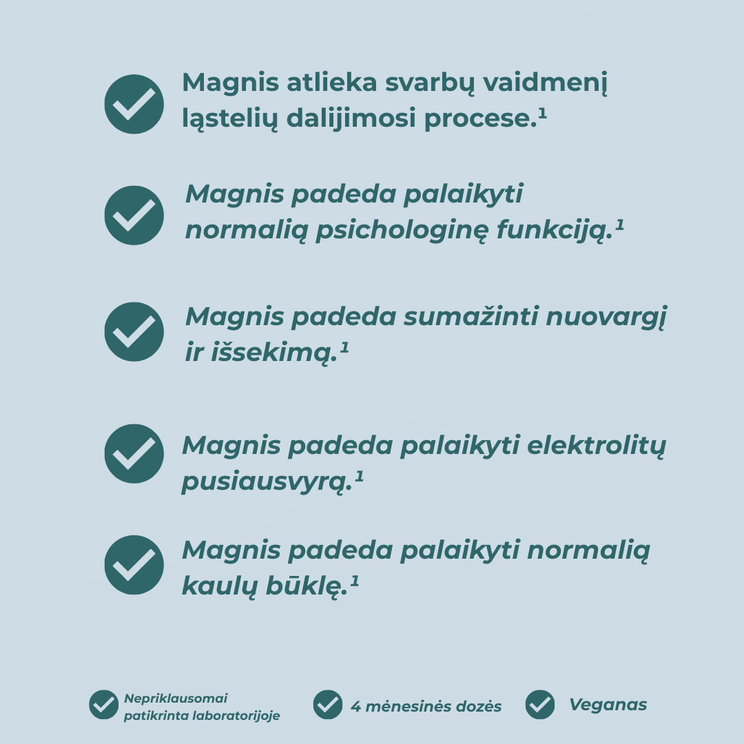 magnesium glycinate kaina