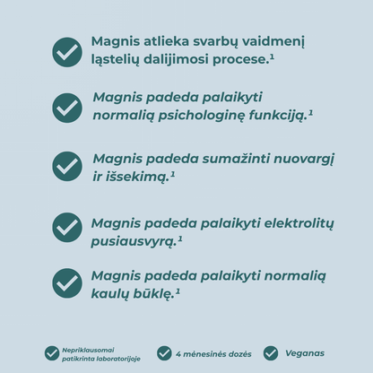magnesium glycinate kaina