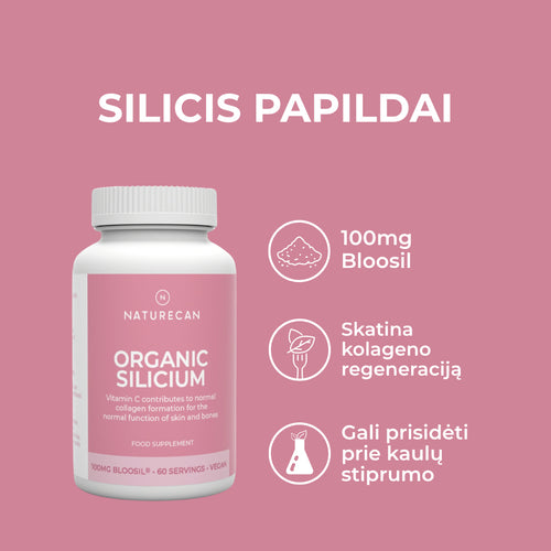 silicio papildai