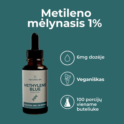 metileno mėlynasis nauda organizmui