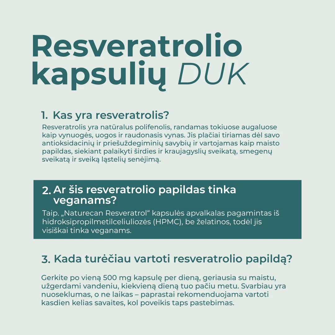 resveratrolis vaistai