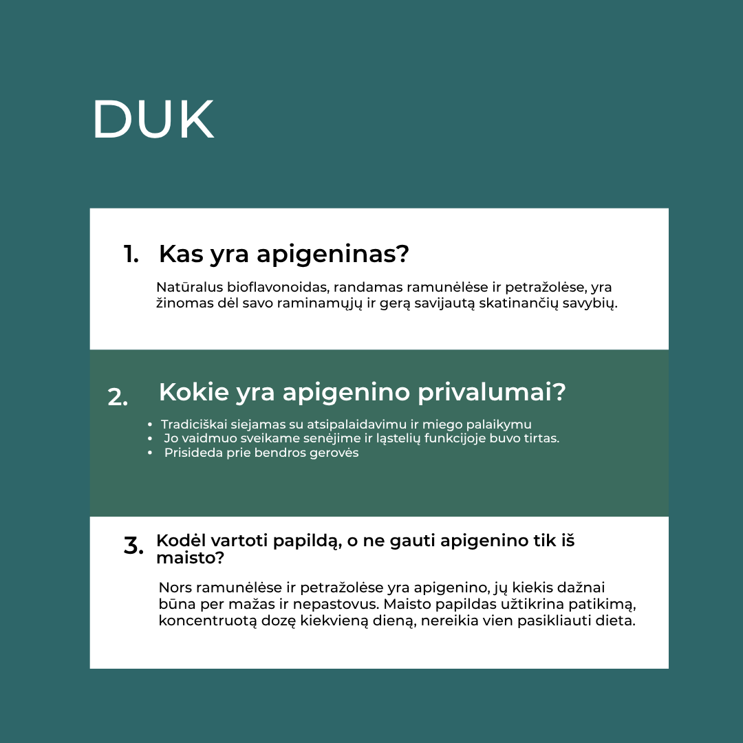 kas yra apigeninas