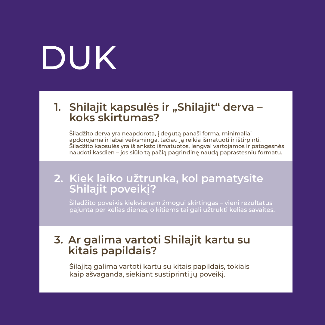 šilajito derva