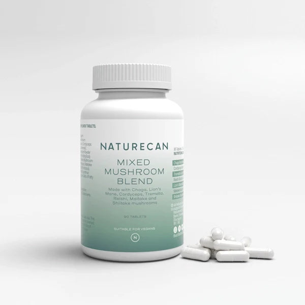 Kompleksinės grybų tabletės - chaga, shiitake, reishi