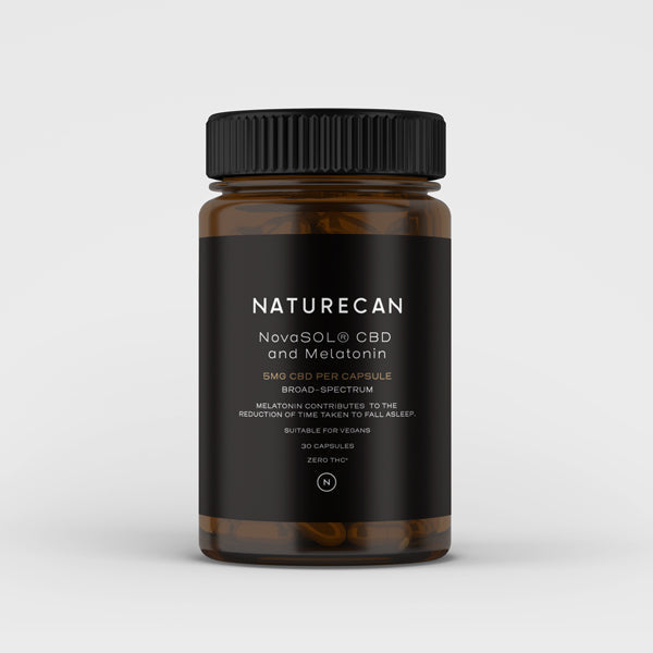 Opakowanie Naturecan NovaSOL CBD z melatoniną - 30 kapsułek wspierających zasypianie