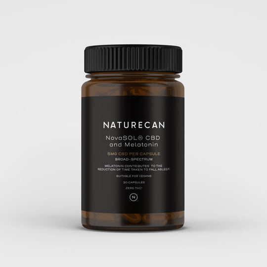 Opakowanie Naturecan NovaSOL CBD z melatoniną - 30 kapsułek wspierających zasypianie