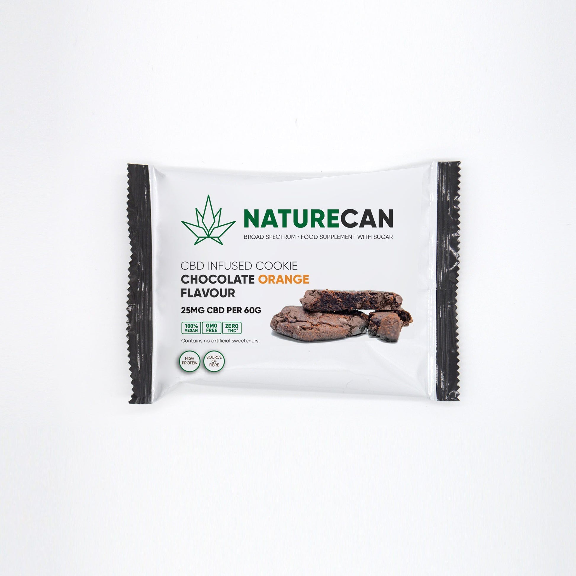 CBD apelsinu ir sokolado skonio sausainis